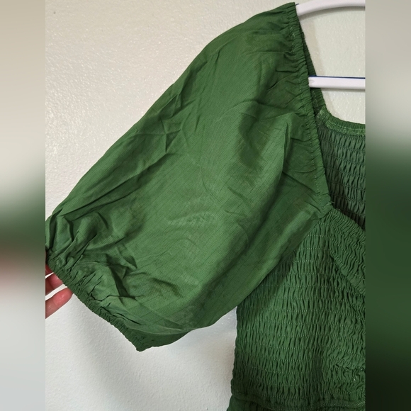 Baltic Born | Stefania Midi Dress In Green Size Medium NWOT - Picture 8 of 11